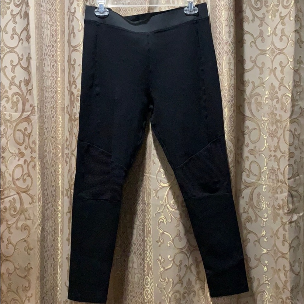 Topshop Black Leggings with Details